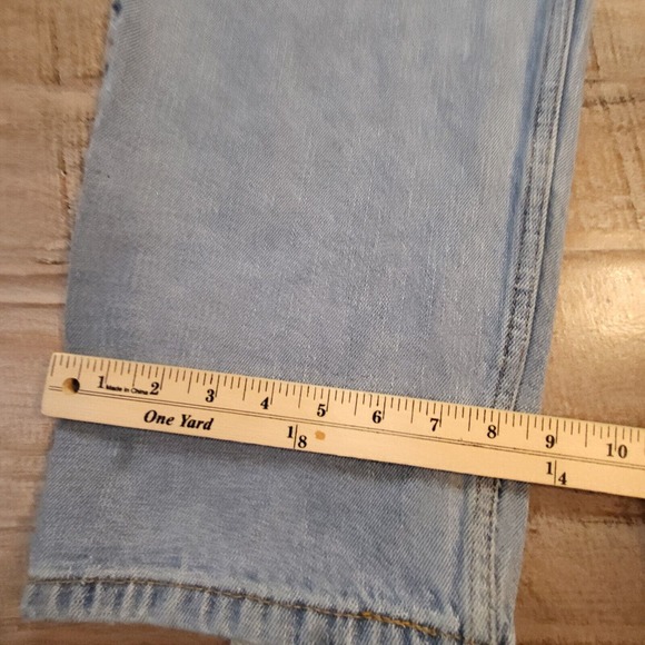 Levi Strauss 550 Mens 38x29 Relaxed Fit Straight Leg Denim Jeans Blue Distressed - Picture 4 of 9